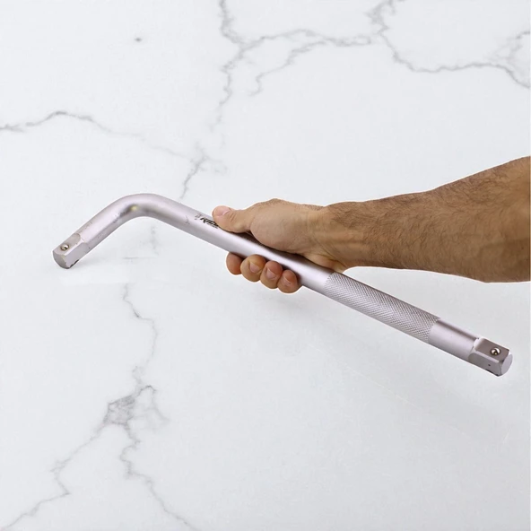 L Kol Lokma Anahtarı 3/4 Ergonomik Kaymaz Saplı, Dayanıklı Krom Kaplama Profesyonel Lokma El Aleti - Resim 5
