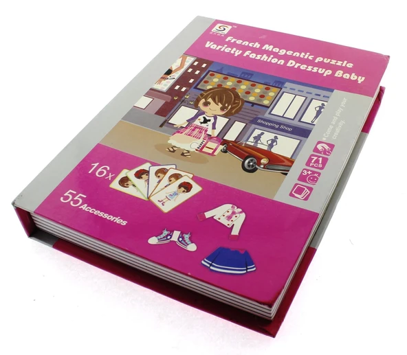 PARAPLY Manyetik Puzzle Kitap 71 Parça Kız Erkek Çocuk Oyuncak Eğitici Oyuncaklar - 2