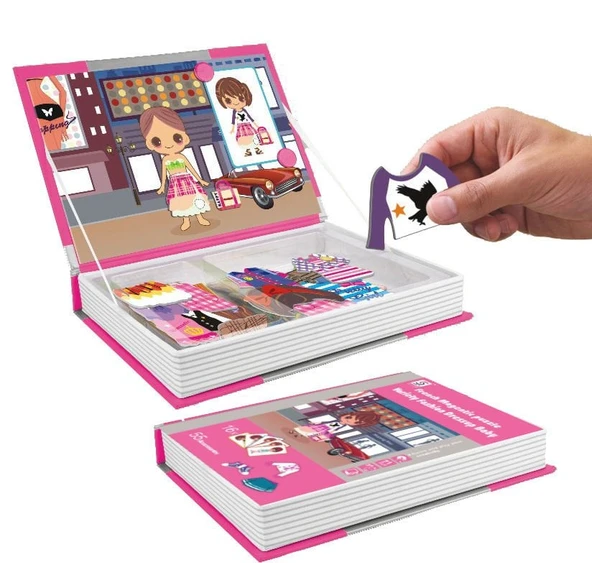PARAPLY Manyetik Puzzle Kitap 71 Parça Kız Erkek Çocuk Oyuncak Eğitici Oyuncaklar - 1