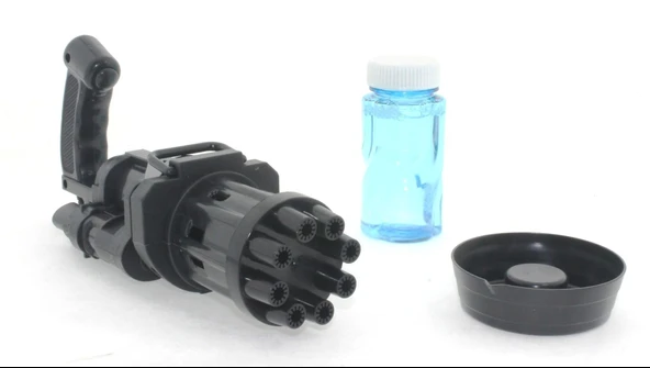 PARAPLY Pilli Siyah Köpük Balon Tabancası Kız Erkek Çocuk Oyuncak Eğitici Oyuncaklar - Resim 2