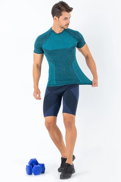 MioFit Erkek Active Kısa Kollu Dikişsiz Spor Tişört-341 - 3