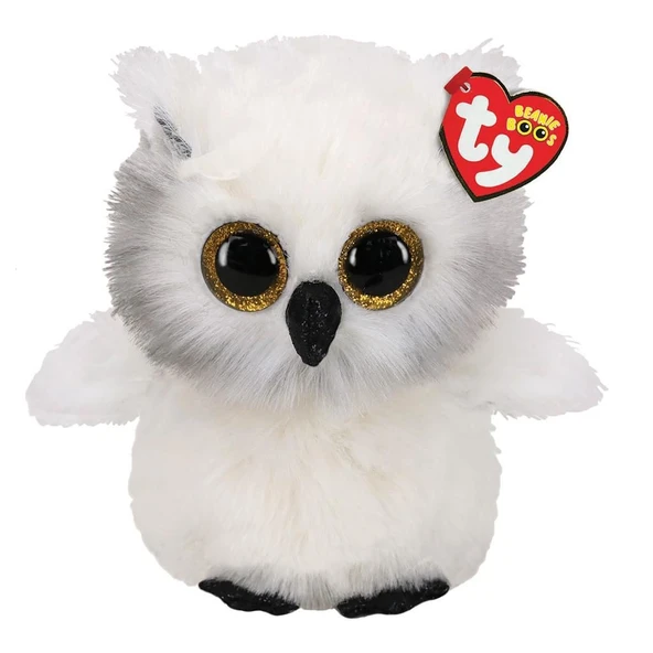 PARAPLY TY Beanie Boos Peluş Kar Baykuşu-Austin 21cm Kız Erkek Çocuk Oyuncak Eğitici Oyuncaklar ürün görseli