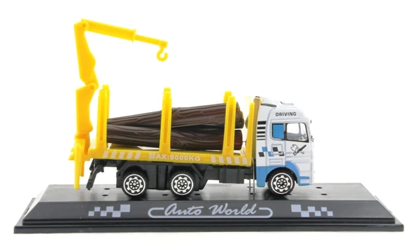 PARAPLY Die Cast Mini Sarı Kütük Kamyonu Kız Erkek Çocuk Oyuncak Eğitici Oyuncaklar - Resim 3