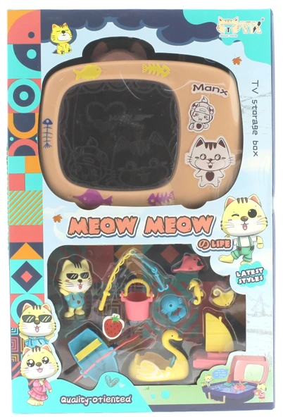 PARAPLY Kedi Şehri Çantalı Plaj Oyun Seti Kız Erkek Çocuk Oyuncak Eğitici Oyuncaklar - Resim 3