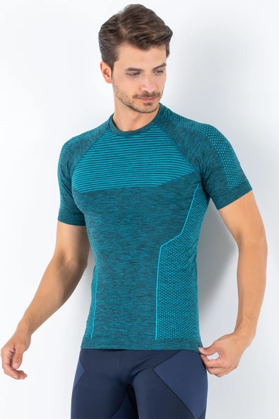 MioFit Erkek Active Kısa Kollu Dikişsiz Spor Tişört-341 - 5