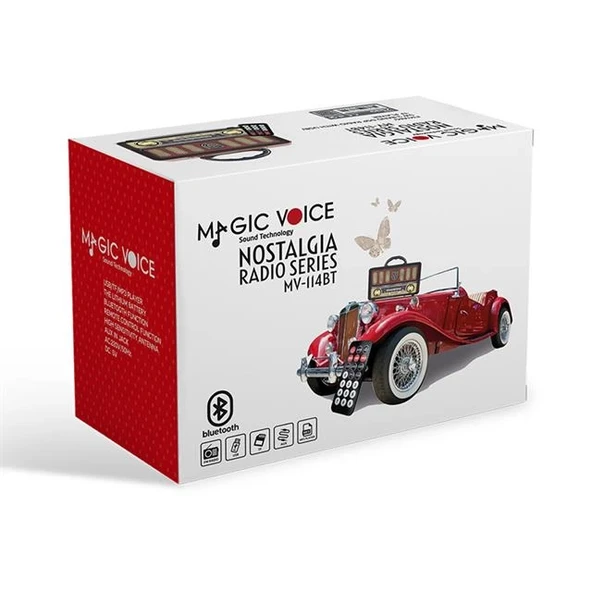 MagicVoice MV-114BT USB - SD - FM - Bluetooth Destekli Nostaljik Radyo - 3