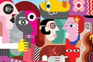 PARAPLY KS Puzzle 1000 Parça Strange People And Dirty Dog Kız Erkek Çocuk Oyuncak Eğitici Oyuncaklar - Resim 2