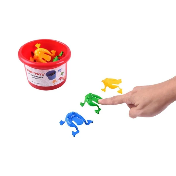PARAPLY 4050 Zuzu Zıp Zıp Kurbağa Kız Erkek Çocuk Oyuncak Eğitici Oyuncaklar - Resim 2