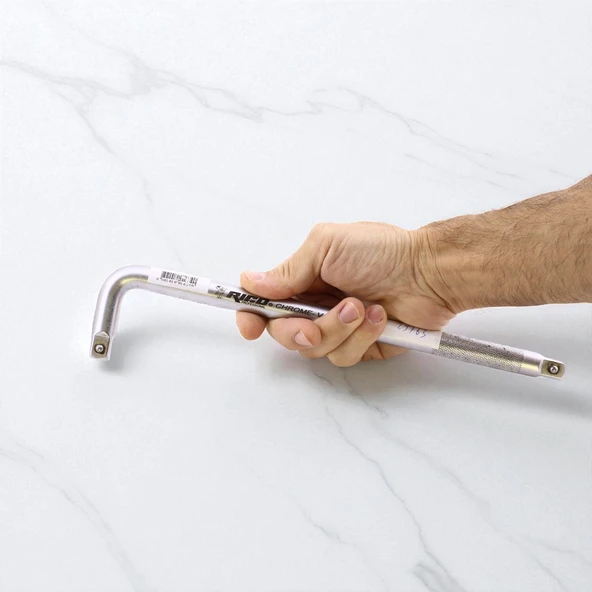 Profesyonel Lokma El Aleti 1/2 L Kol Lokma Anahtarı Ergonomik Kaymaz Saplı ve Dayanıklı Krom Kaplama - Resim 2