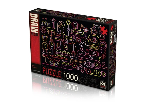 PARAPLY KS Puzzle 1000 Parça Robot Workshop Robot Atölyesi Kız Erkek Çocuk Oyuncak Eğitici Oyuncaklar ürün görseli 1