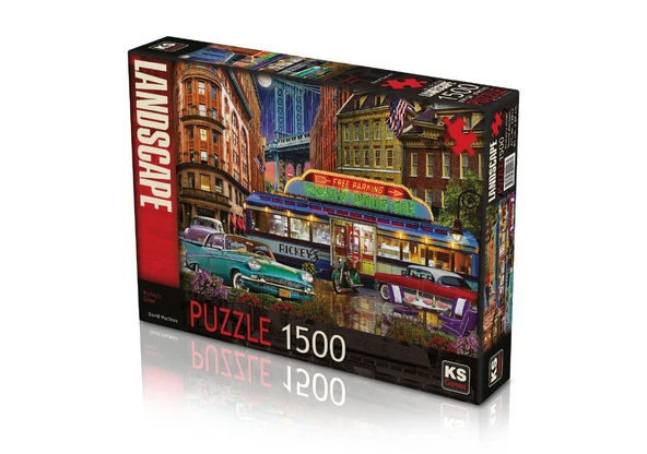 PARAPLY KS Puzzle 1500 Parça Rickeys Diner Kız Erkek Çocuk Oyuncak Eğitici Oyuncaklar ürün görseli