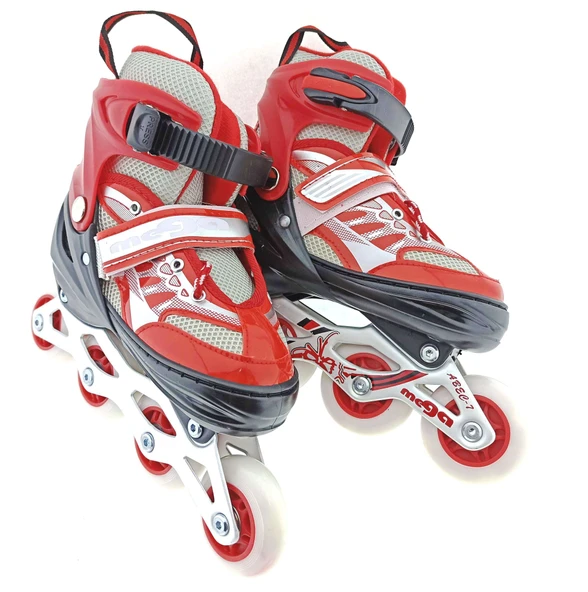 PARAPLY Mega Işıklı Kırmızı Paten Kız Erkek Çocuk Oyuncak Eğitici Oyuncaklar - Resim 2