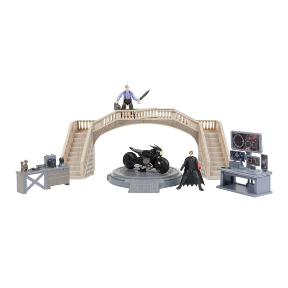 PARAPLY 1068398 Batman Batcave Film Anları 1 araç + 2 figür -Spinmaster Kız Erkek Çocuk Oyuncak Eğitici Oyun - 2