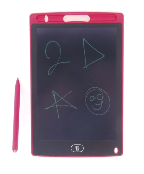 PARAPLY 8,5 Inch LCD Kırmızı Yazı Tahtası Kız Erkek Çocuk Oyuncak Eğitici Oyuncaklar - Resim 3