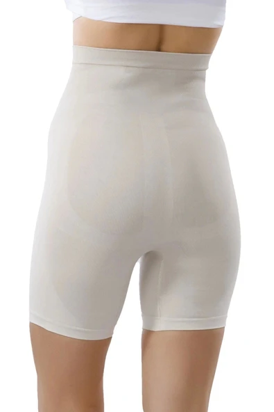 Yüksek Bel Paçalı Korse 11003 - Beyaz - Resim 2