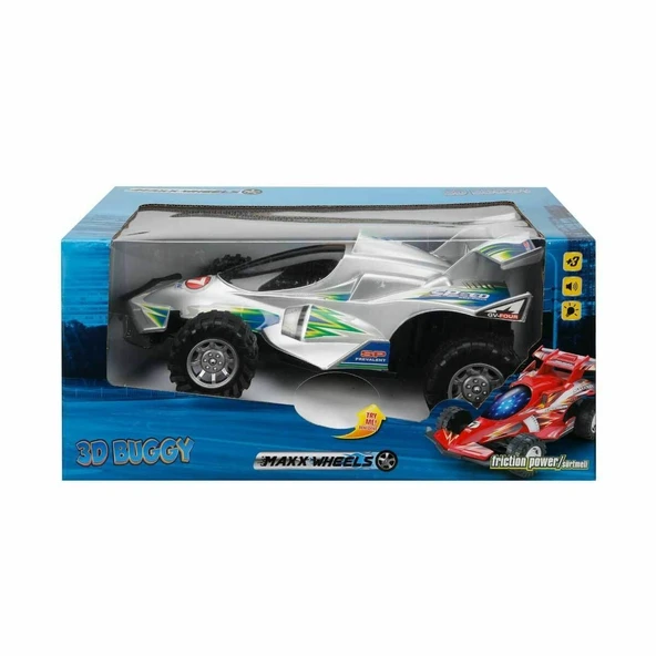 PARAPLY 10099 Sesli ve Işıklı 3D Buggy Sürtmeli Araba Kız Erkek Çocuk Oyuncak Eğitici Oyuncaklar ürün görseli