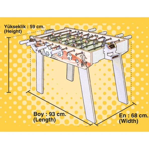 PARAPLY 403 Matrax, Ahşap Masa Maçı Oyunu Ayaklı Kız Erkek Çocuk Oyuncak Eğitici Oyuncaklar - Resim 2