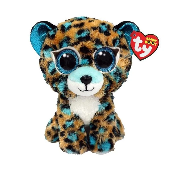 PARAPLY Ty Beanie Boos Turkuaz Benekli Leopar Peluş Cobalt 15cm Kız Erkek Çocuk Oyuncak Eğitici Oyuncaklar ürün görseli