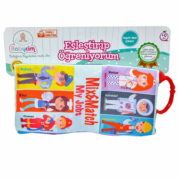 PARAPLY URT003-20 Eşleştirip Öğreniyorum Meslekler - Birlik Toys Kız Erkek Çocuk Oyuncak Eğitici Oyuncaklar ürün görseli