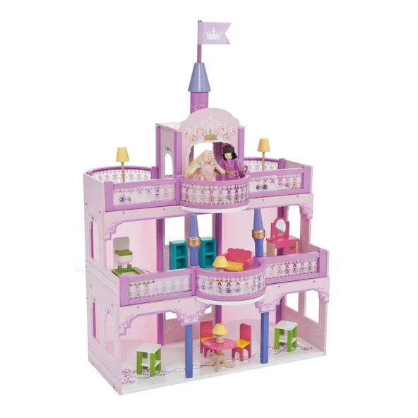 PARAPLY 3385RF Mentari Ahşap Prenses Kalesi Kız Erkek Çocuk Oyuncak Eğitici Oyuncaklar ürün görseli