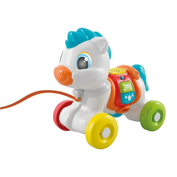 PARAPLY 17812 Baby Clementoni - Çek Çek Pony Kız Erkek Çocuk Oyuncak Eğitici Oyuncaklar - Resim 3