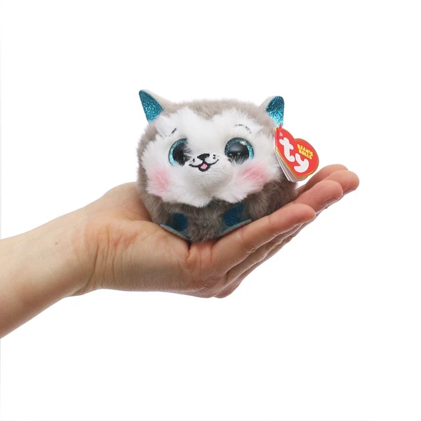 PARAPLY Ty Puffies Peluş Husky Köpek Slısh 7cm Kız Erkek Çocuk Oyuncak Eğitici Oyuncaklar - Resim 2