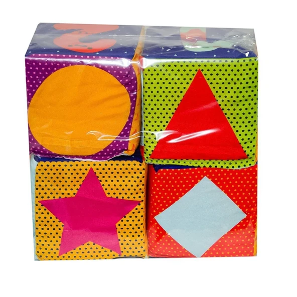 PARAPLY MOL-121 PVC 4lü Eğitici Küp Kız Erkek Çocuk Oyuncak Eğitici Oyuncaklar - Resim 2