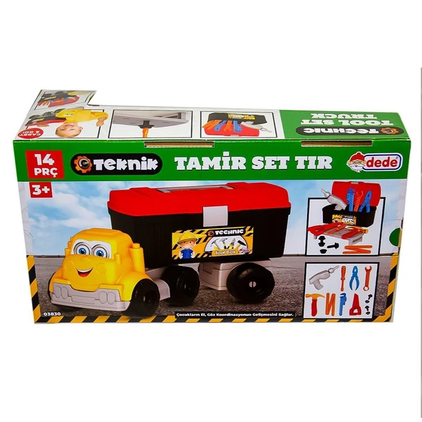 PARAPLY 03830 Teknik Tamir Set Tır - Fen Toys Kız Erkek Çocuk Oyuncak Eğitici Oyuncaklar - Resim 2
