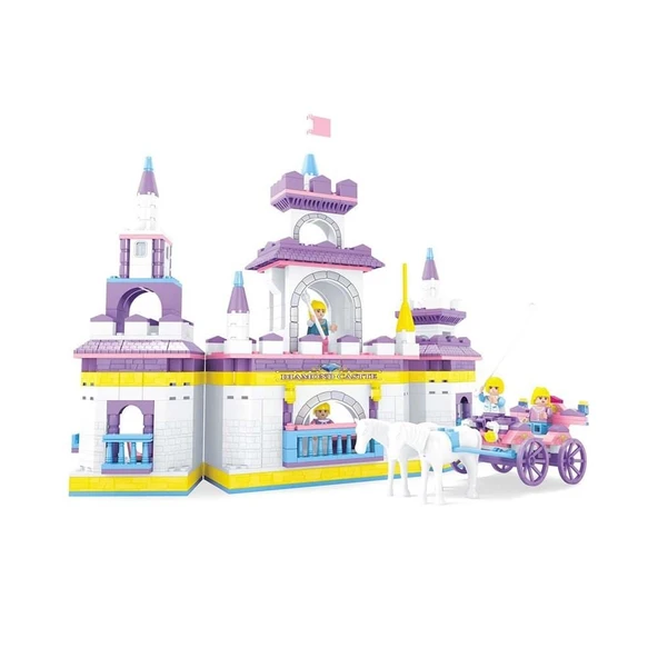 PARAPLY Ausini Fairyland Şato Oyun Seti 614 Parça 24806 Kız Erkek Çocuk Oyuncak Eğitici Oyuncaklar - 2