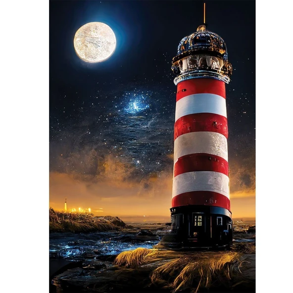 PARAPLY 5240 Yıldız Kapısı 1000 Parça Neon - Art Puzzle Kız Erkek Çocuk Oyuncak Eğitici Oyuncaklar - Resim 3