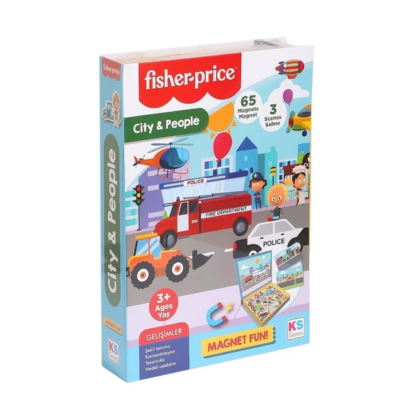 PARAPLY FP 13409 Fisher Price Baby Puzzle City People -KS Puzzle Kız Erkek Çocuk Oyuncak Eğitici Oyuncaklar ürün görseli