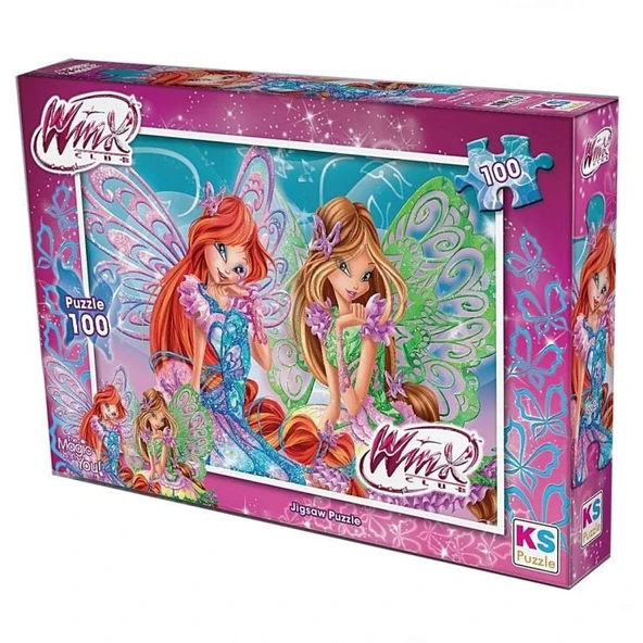 PARAPLY 100 Parça Winx Yapboz Kız Erkek Çocuk Oyuncak Eğitici Oyuncaklar ürün görseli