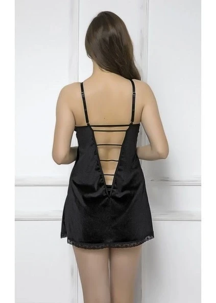 Moonlight 288 Kadife Gecelik - Resim 4