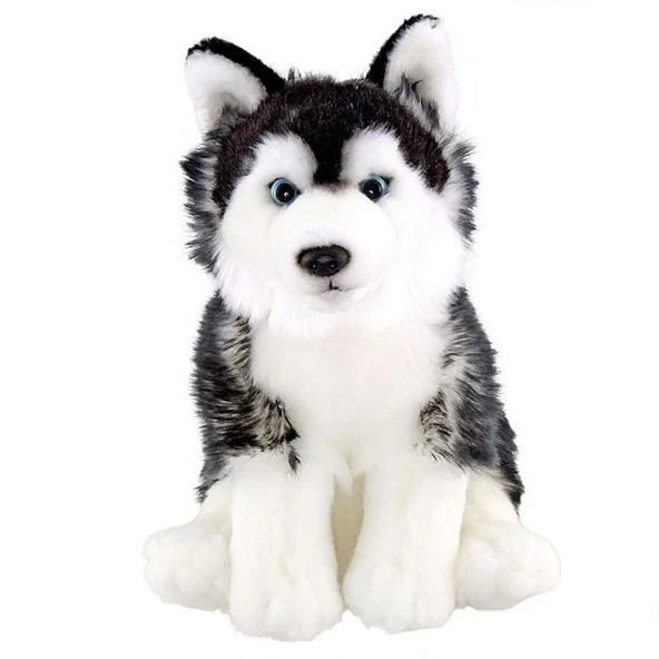 PARAPLY 28Cm Floppy Siyah Husky Kız Erkek Çocuk Oyuncak Eğitici Oyuncaklar ürün görseli