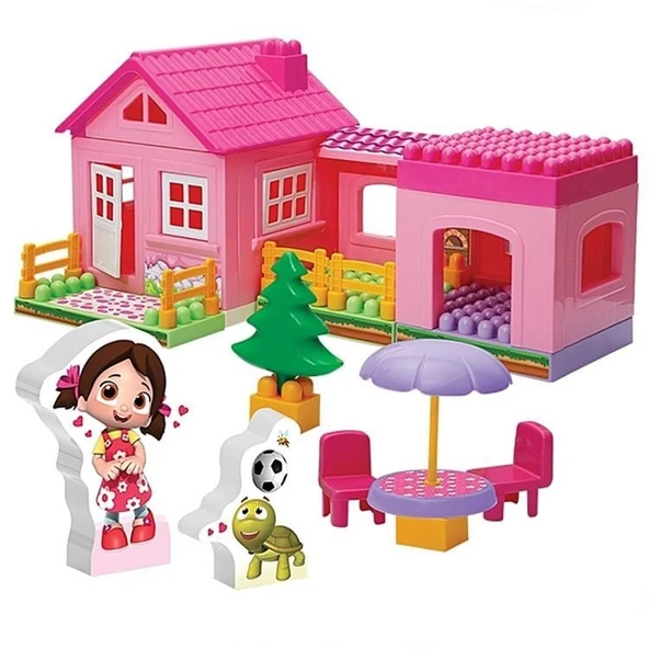 PARAPLY Dede Niloya Tek Katlı Ev Bloklar Kız Erkek Çocuk Oyuncak Eğitici Oyuncaklar ürün görseli