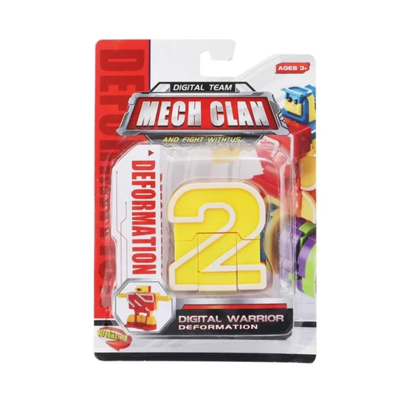 PARAPLY Robota Dönüşen Rakam- İki Kız Erkek Çocuk Oyuncak Eğitici Oyuncaklar ürün görseli