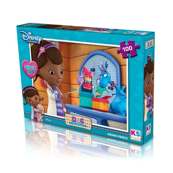 PARAPLY KS Doc McStuffins 100 Parça Puzzle Kız Erkek Çocuk Oyuncak Eğitici Oyuncaklar - Resim 2