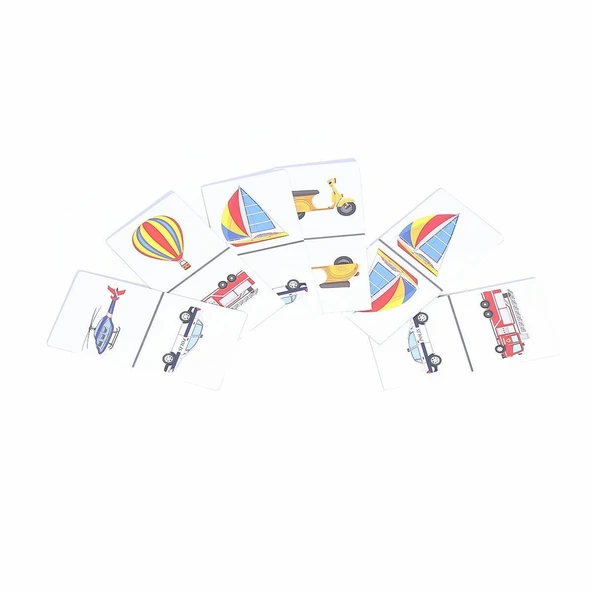 PARAPLY EDU-3011 Taşıtlar Domino -Chiva Kız Erkek Çocuk Oyuncak Eğitici Oyuncaklar - Resim 2