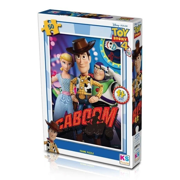 PARAPLY 50 Parça Toy Story 4 Puzzle Kız Erkek Çocuk Oyuncak Eğitici Oyuncaklar - Resim 2