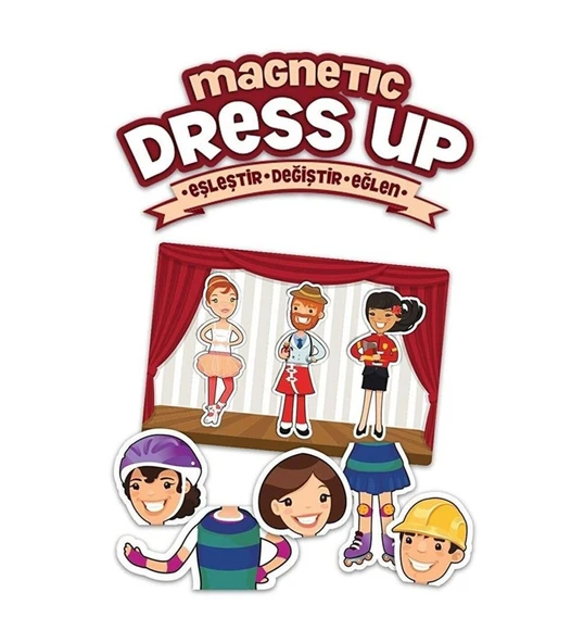 PARAPLY KS Game Mıknatıslı Kıyafet Eşleştir Değiştir Eğlen Kız Erkek Çocuk Oyuncak Eğitici Oyuncaklar ürün görseli