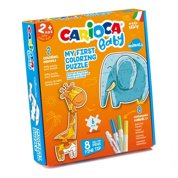 PARAPLY Carioca Boyanabilir Hayvanlar Bebek Puzzle Kız Erkek Çocuk Oyuncak Eğitici Oyuncaklar - Resim 2