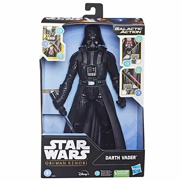 PARAPLY Star Wars Galactic Action Obi-wan Kenobi Darth Vader Figür F5955 Kız Erkek Çocuk Oyuncak Eğitici Oyu - Resim 2