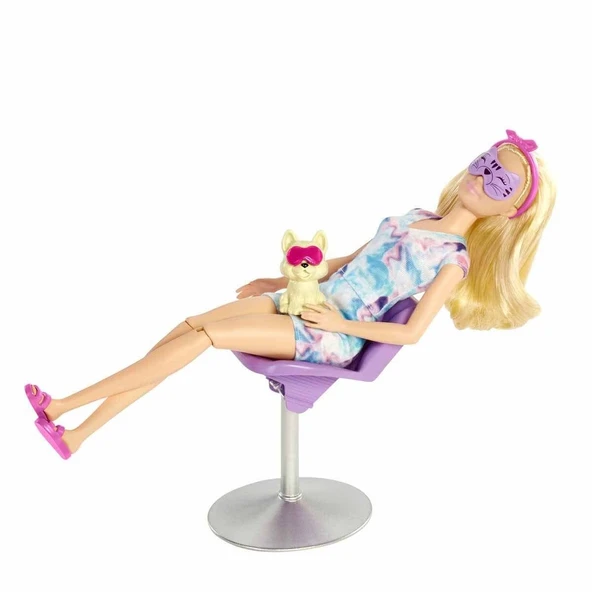 PARAPLY Barbie Işıltı Dolu Spa Günü Oyun Seti HCM82 Kız Erkek Çocuk Oyuncak Eğitici Oyuncaklar - Resim 2