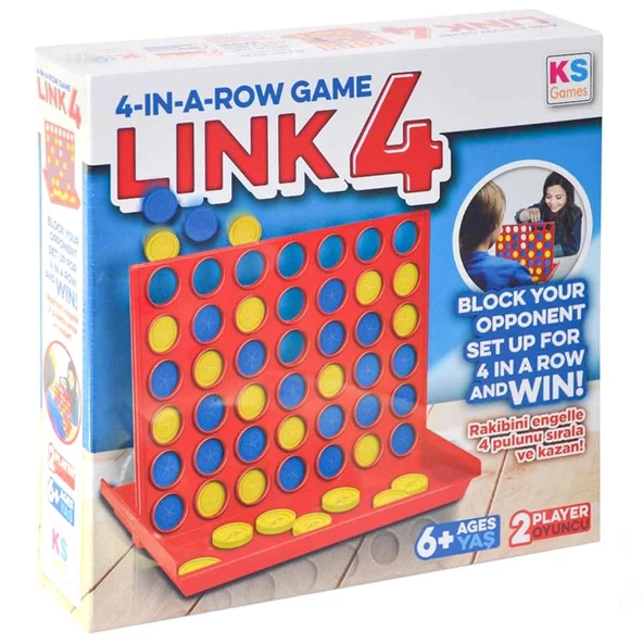 PARAPLY KS Games Link 4 Sıralı Oyun Kız Erkek Çocuk Oyuncak Eğitici Oyuncaklar ürün görseli