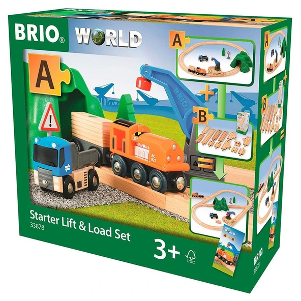 PARAPLY Brio Kaldır ve Yükle Başlangıç Seti Kız Erkek Çocuk Oyuncak Eğitici Oyuncaklar ürün görseli 1