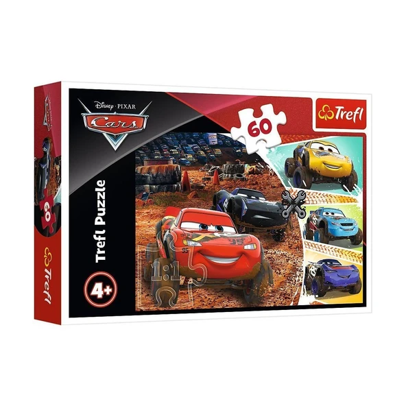 PARAPLY PUZZLE-17327 Disney Cars 3 60 Parça Puzzle Kız Erkek Çocuk Oyuncak Eğitici Oyuncaklar ürün görseli 1