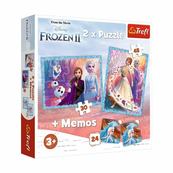 PARAPLY PUZZLE-90814 2IN1 Frozen II Çocuk Puzzle Kız Erkek Çocuk Oyuncak Eğitici Oyuncaklar ürün görseli 1