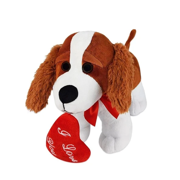 PARAPLY 62876 Peluş 20cm Kalpli Köpek Kız Erkek Çocuk Oyuncak Eğitici Oyuncaklar ürün görseli