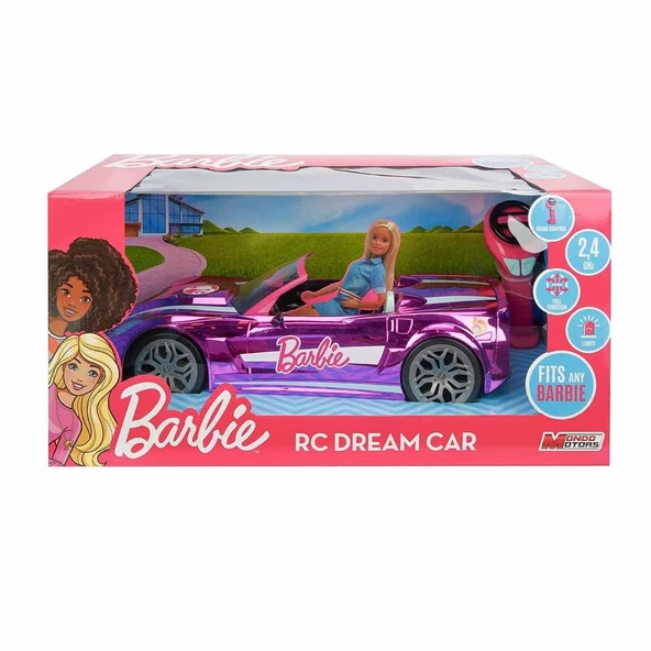 PARAPLY Barbie'nin Uzaktan Kumandalı Rüya Arabası - S01063619 Kız Erkek Çocuk Oyuncak Eğitici Oyuncaklar ürün görseli