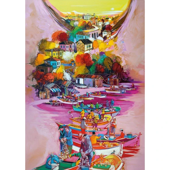 PARAPLY 20686 Fishermen Series II 1000 Parça Puzzle Kız Erkek Çocuk Oyuncak Eğitici Oyuncaklar - Resim 2